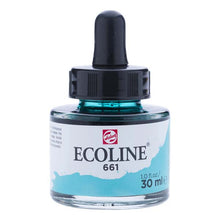 White Smoke Ecoline Liquid Watercolour Ink, 30ml - 661 -  Turq Green Ink