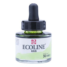White Smoke Ecoline Liquid Watercolour Ink, 30ml - 666 -  Pastel Green Ink