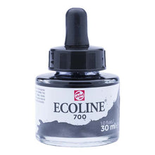 White Smoke Ecoline Liquid Watercolour Ink, 30ml - 700 -  Black Ink