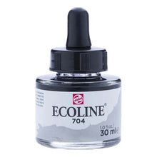 White Smoke Ecoline Liquid Watercolour Ink, 30ml - 704 -  Grey Ink