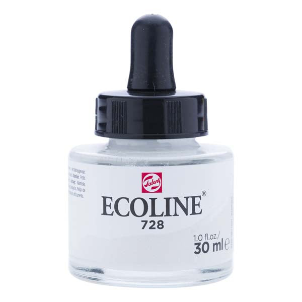 White Smoke Ecoline Liquid Watercolour Ink, 30ml - 728 -  Warm Grey Lt Ink