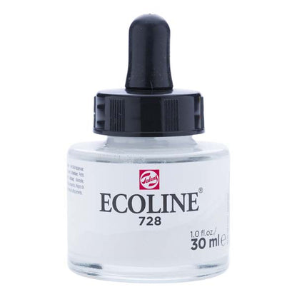 White Smoke Ecoline Liquid Watercolour Ink, 30ml - 728 -  Warm Grey Lt Ink