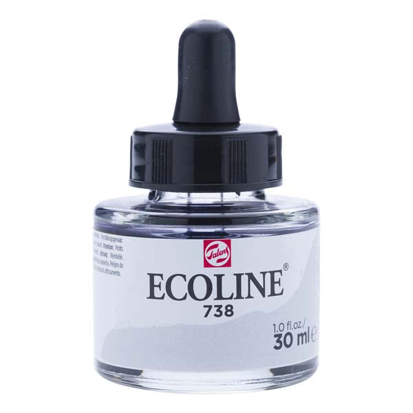 White Smoke Ecoline Liquid Watercolour Ink, 30ml - 738 -  Cold Grey Lt Ink