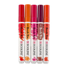 Lavender Ecoline Brushpen Set 5pc - Red Pens and Markers