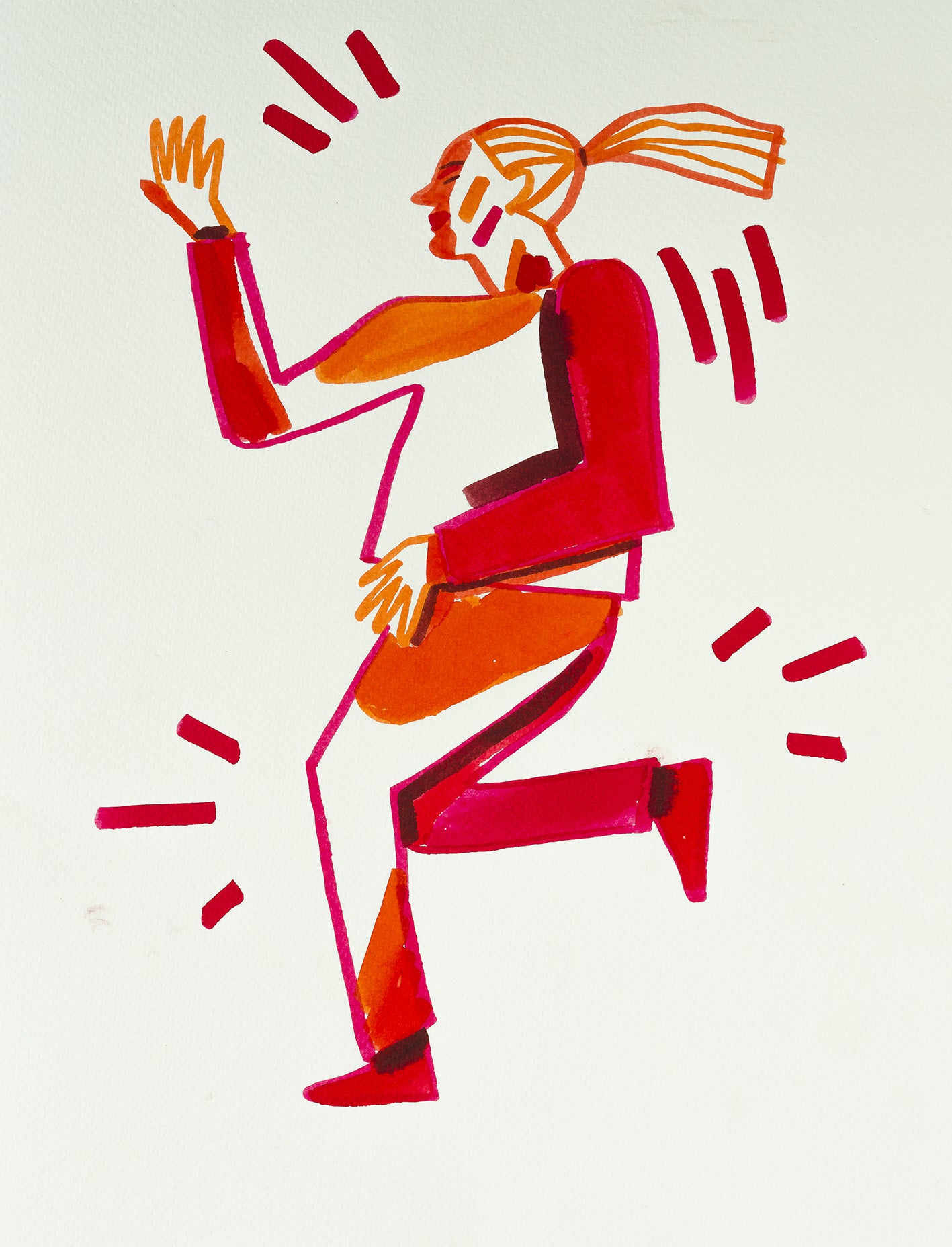Misty Rose Ecoline Brushpen Set 5pc - Red Pens and Markers