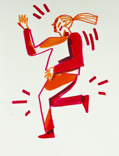 Misty Rose Ecoline Brushpen Set 5pc - Red Pens and Markers