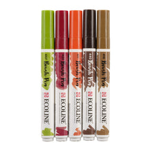 Light Gray Ecoline Brushpen Set 5pc - Autumn Pens and Markers