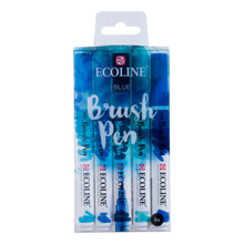 White Smoke Ecoline Brushpen Set 5pc - Blue Pens and Markers