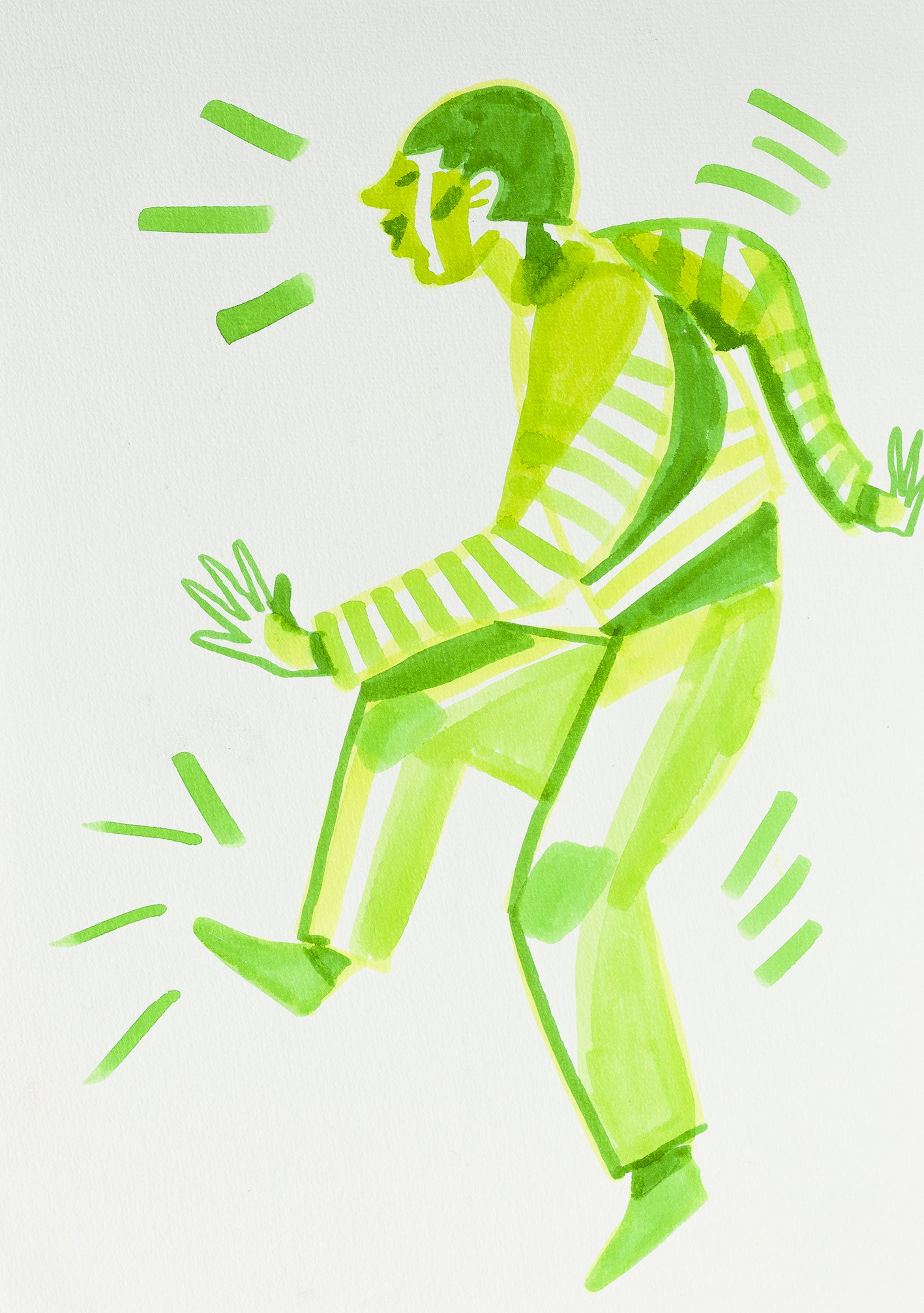 Lavender Ecoline Brushpen Set 5pc - Green Pens and Markers