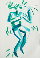 Ecoline Brushpen Set 5pc - Green Blue