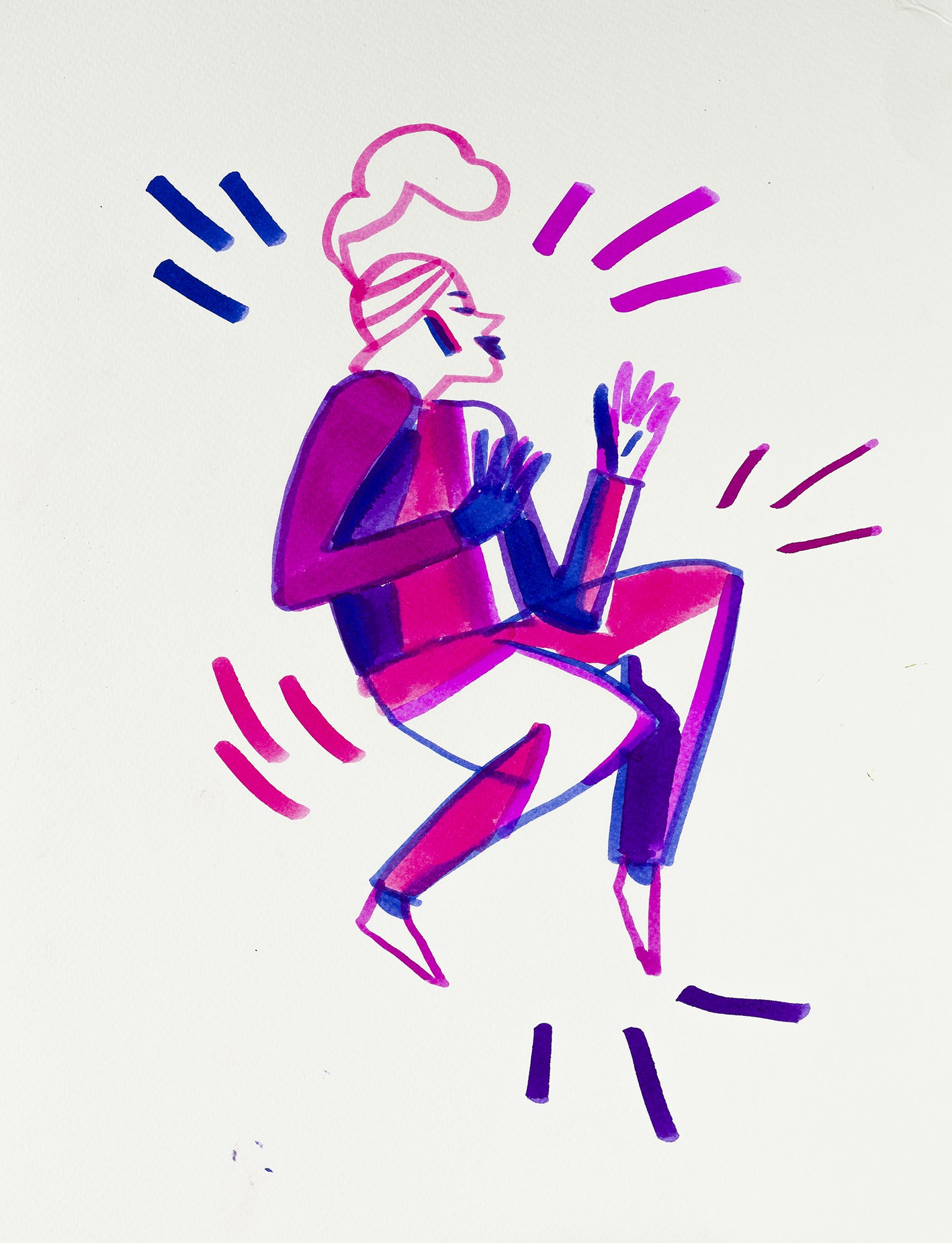 Lavender Ecoline Brushpen Set 5pc - Violet Pens and Markers