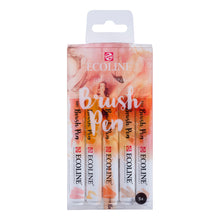 White Smoke Ecoline Brushpen Set 5pc - Beige Pink Pens and Markers
