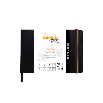 White Smoke Rhodia Touch Bristol Sketchbook Softcover A5 Landscape Blank Pads
