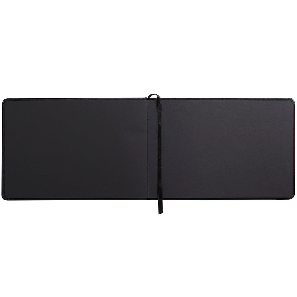 Dark Slate Gray Rhodia Touch Carbon Book Hardcover A5 Landscape Blank Pads