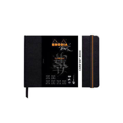 Black Rhodia Touch Calligrapher Book Hardcover A4 Portrait Blank Pads
