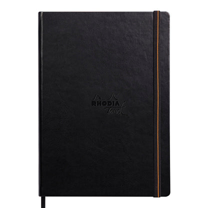 Black Rhodia Touch Carbon Book Hardcover A4 Portrait Blank Pads