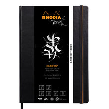 Black Rhodia Touch Carbon Book Hardcover A4 Portrait Blank Pads