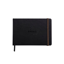 Black Rhodia Touch Calligrapher Book Hardcover A5 Landscape Blank Pads
