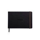 Black Rhodia Touch Calligrapher Book Hardcover A5 Landscape Blank Pads