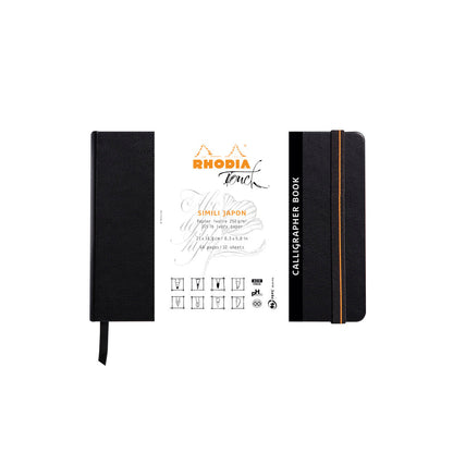 White Smoke Rhodia Touch Calligrapher Book Hardcover A5 Landscape Blank Pads