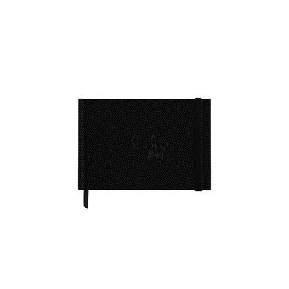 Black Rhodia Touch Watercolour Book (Hot Pressed Paper) A6 Landscape Pads