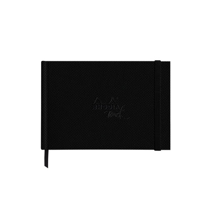 Black Rhodia Touch Watercolour Book (Hot Pressed Paper) A5 Landscape Pads