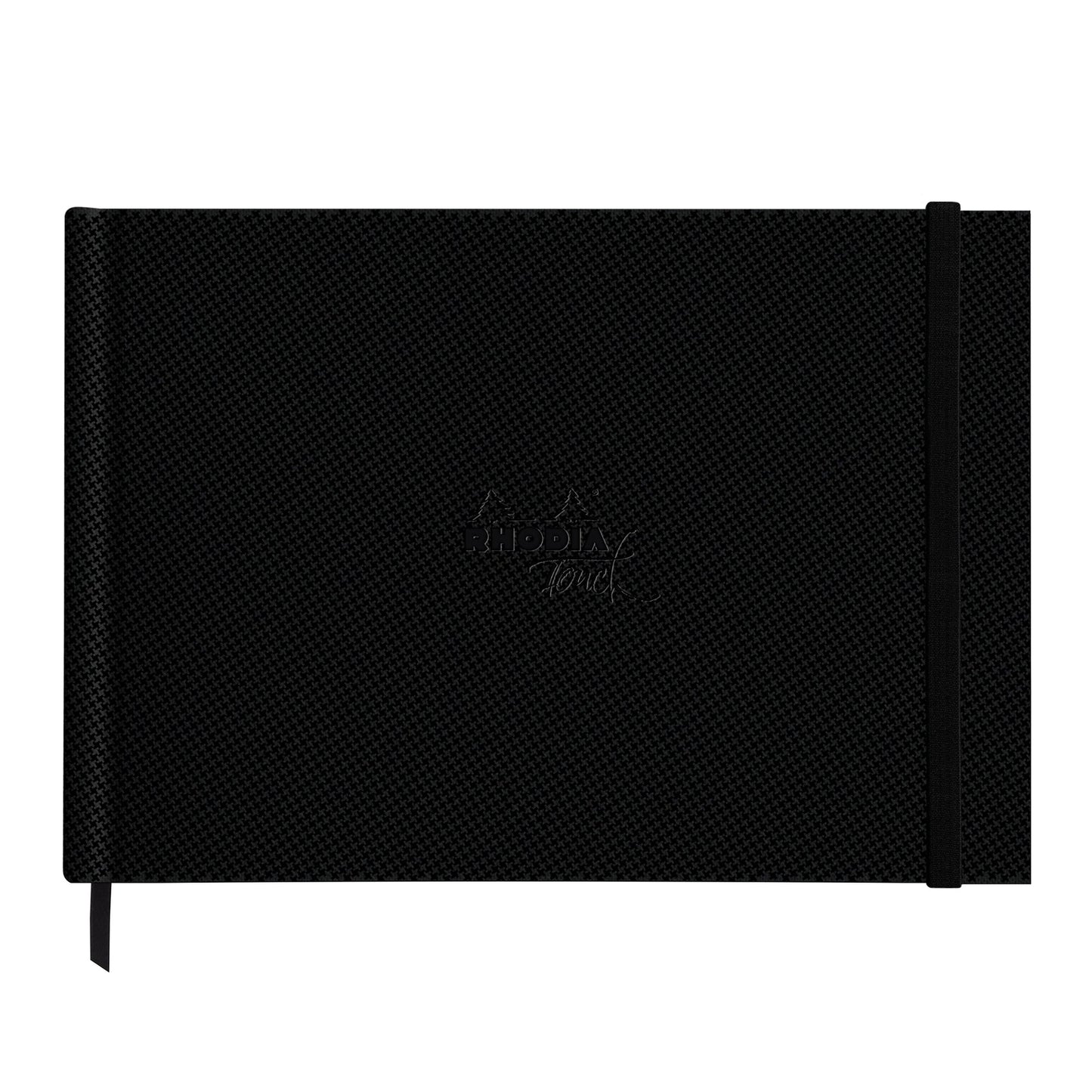 Black Rhodia Touch Watercolour Book (Hot Pressed Paper) A4 Landscape Pads