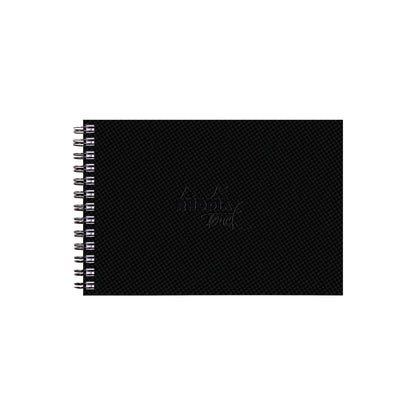 Black Rhodia Touch Wirebound Watercolour Book (Hot Pressed Paper) A5 Landscape Pads