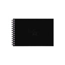 Black Rhodia Touch Wirebound Watercolour Book (Hot Pressed Paper) A5 Landscape Pads