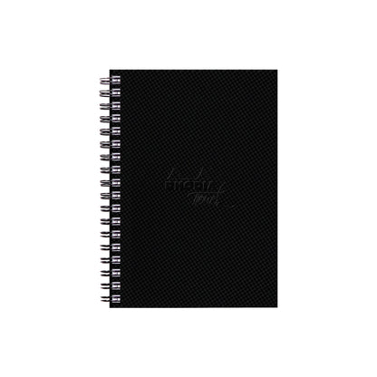 Black Rhodia Touch Wirebound Watercolour Book (Hot Pressed Paper) A5 Portrait Pads