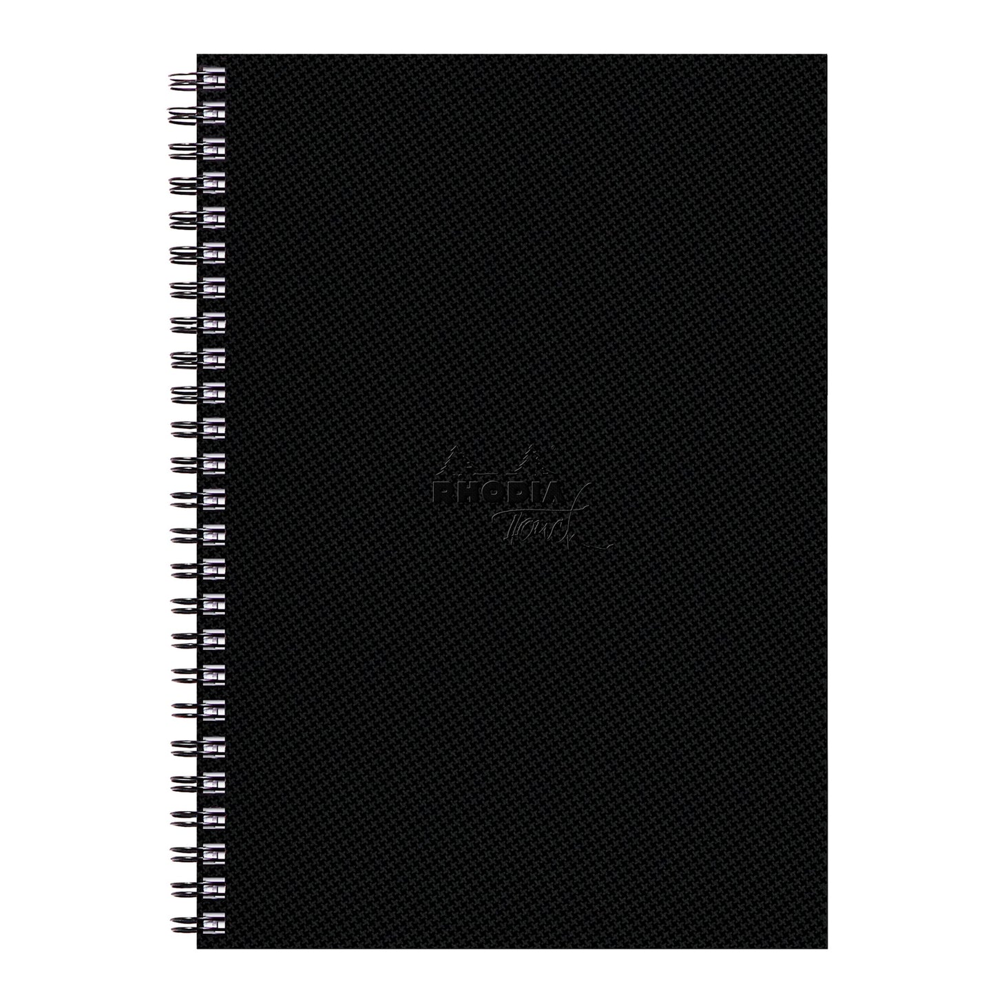 Black Rhodia Touch Wirebound Watercolour Book (Hot Pressed Paper) A4 Portrait Pads