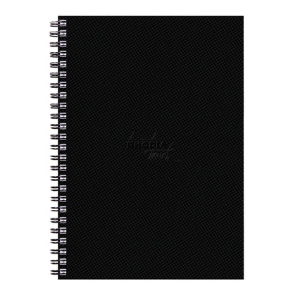 Black Rhodia Touch Wirebound Watercolour Book (Hot Pressed Paper) A4 Portrait Pads