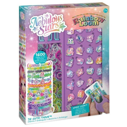 White Smoke Rainbow Loom Nebulous Stars Charm Bracelet Set Craft Kits