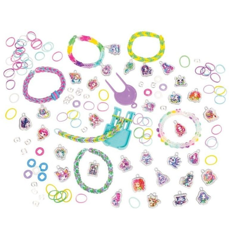 White Smoke Rainbow Loom Nebulous Stars Charm Bracelet Set Craft Kits