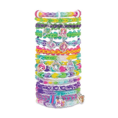 White Smoke Rainbow Loom Nebulous Stars Charm Bracelet Set Craft Kits