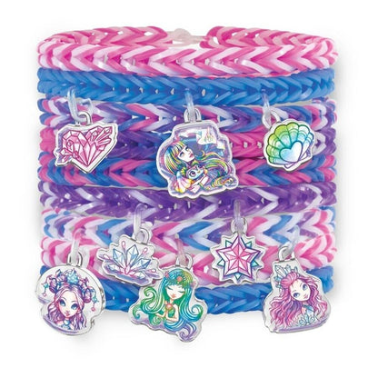 White Smoke Rainbow Loom Nebulous Stars Auto Loom Charm Set Craft Kits