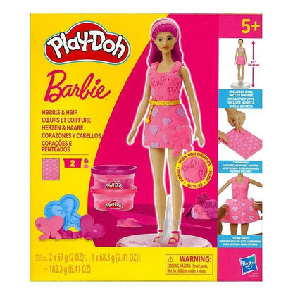 Gold Play-Doh Barbie Hearts And Hair Kids Clay, Dough & Modelling