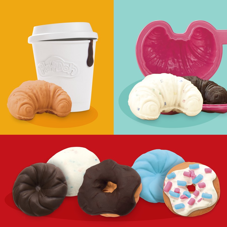 Goldenrod Play-Doh Donut Drop Shop Playset Kids Clay, Dough & Modelling