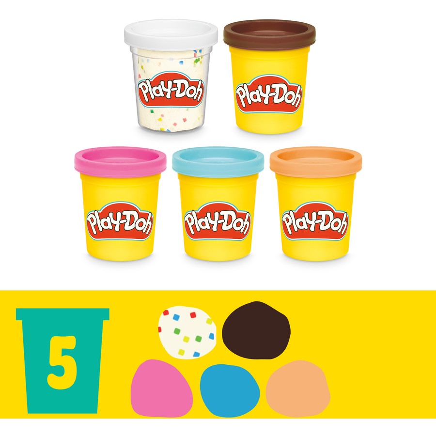 White Smoke Play-Doh Donut Drop Shop Playset Kids Clay, Dough & Modelling