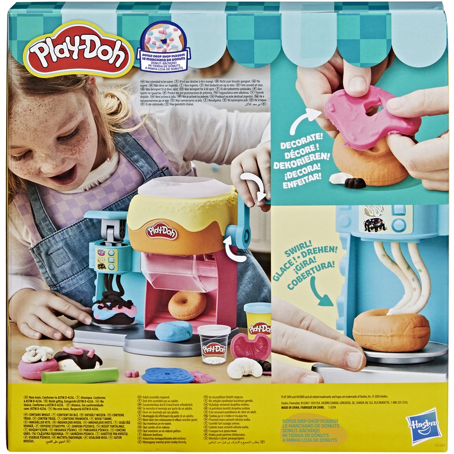 Goldenrod Play-Doh Donut Drop Shop Playset Kids Clay, Dough & Modelling