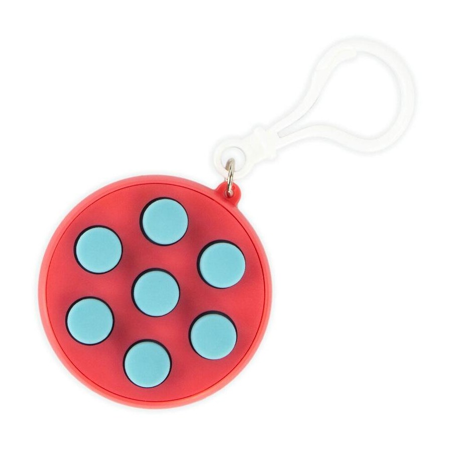 White Smoke Keycraft Fidget Clicker Keyring Pop-It & Bubble