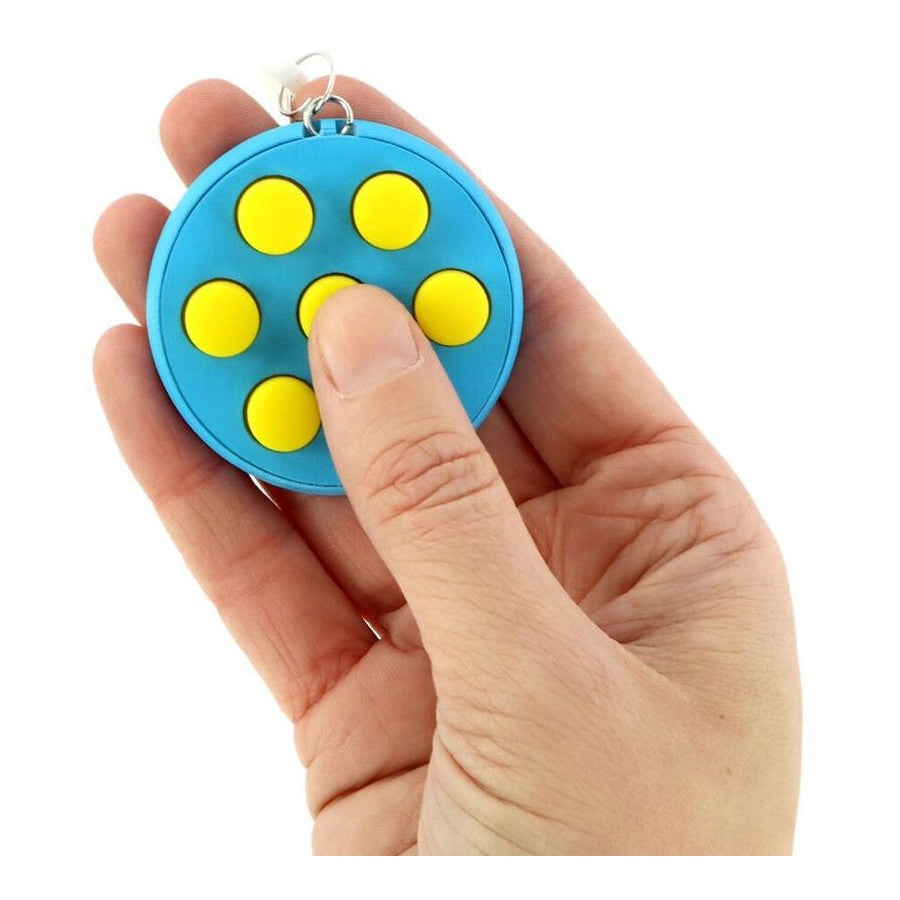 White Smoke Keycraft Fidget Clicker Keyring Pop-It & Bubble
