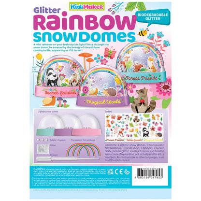 White Smoke 4M KidzMaker Mini Glitter Rainbow Water Domes Kids Activities