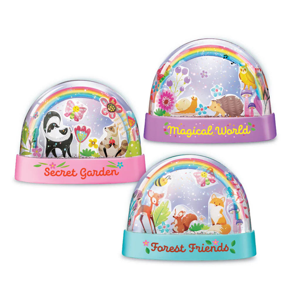 White Smoke 4M KidzMaker Mini Glitter Rainbow Water Domes Kids Activities