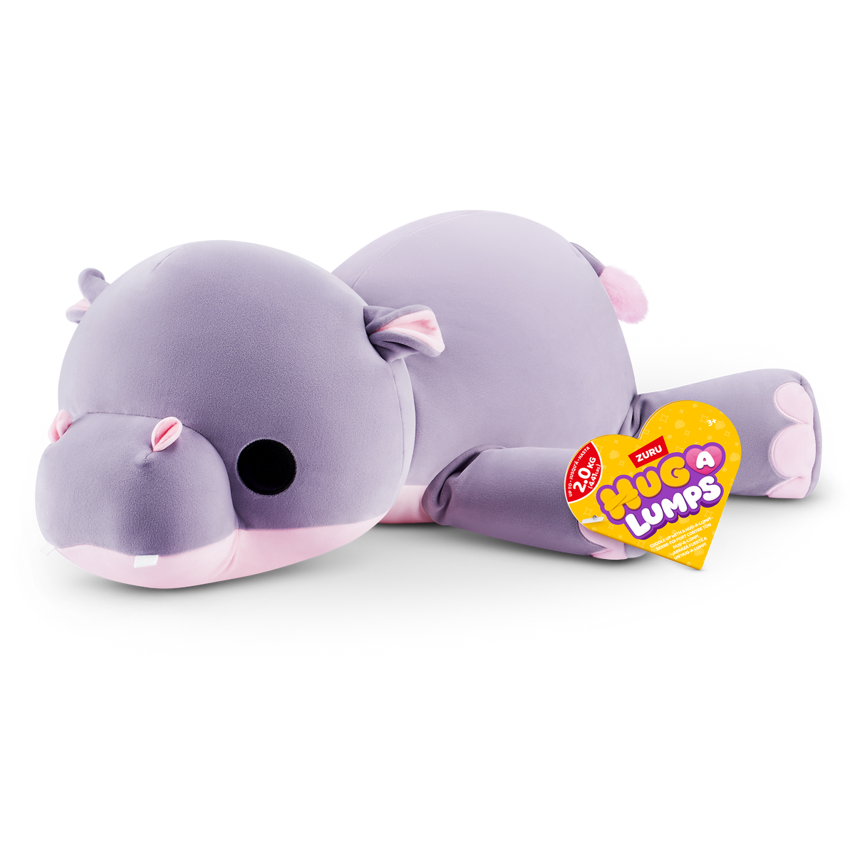 Black Hug a Lumps Large Series 2 Hippo (Harley) Weighted & Calming