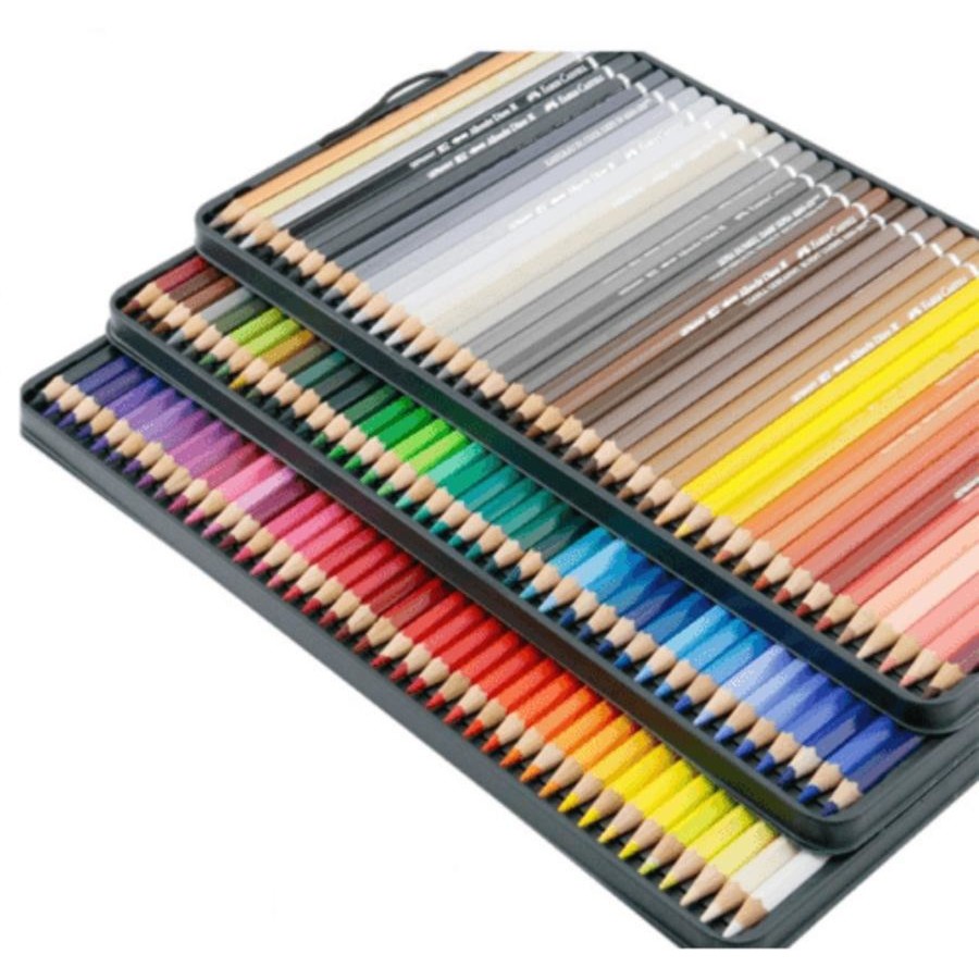 White Smoke Polychromos Colour Pencil Assorted, Tin of 120 Pencils