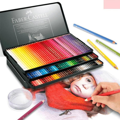 White Smoke Polychromos Colour Pencil Assorted, Tin of 120 Pencils