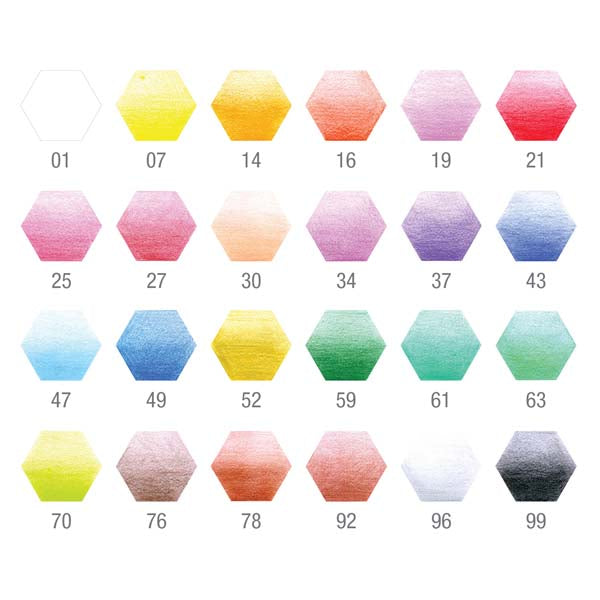 White Smoke Faber-Castell Classic Colour Pencil, Assorted Colours - 24 Pack Pencils