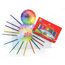 White Smoke Faber Castell Grip Colour Pencils, Assorted Colours - Tin of 36 Kids Pencils