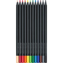 Dim Gray Faber Castell Black Edition Colour Pencils, Assorted Colours - 12 Pack Kids Markers